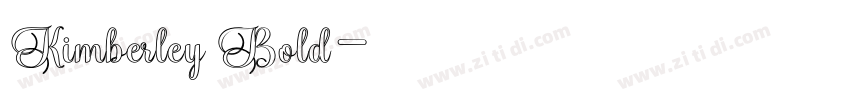 Kimberley Bold字体转换 Kimberley Bold字体转换